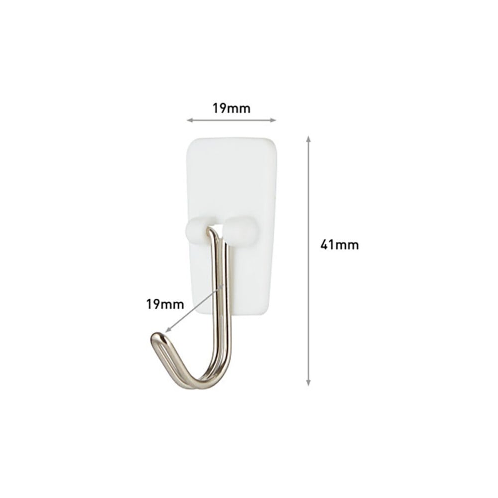 Haken zum Aufhängen 3M 225 g 19 X 41 X 19 MM Weiß Stahl (3 Stück)
