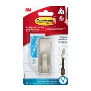 Haken zum Aufhängen 3M 1,3 kg Grau metall Metall (1 Stück)