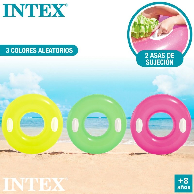 Aufblasbarer Donut-Schwimmhilfe Intex 76 x 15 x 76 cm (24 Stück)