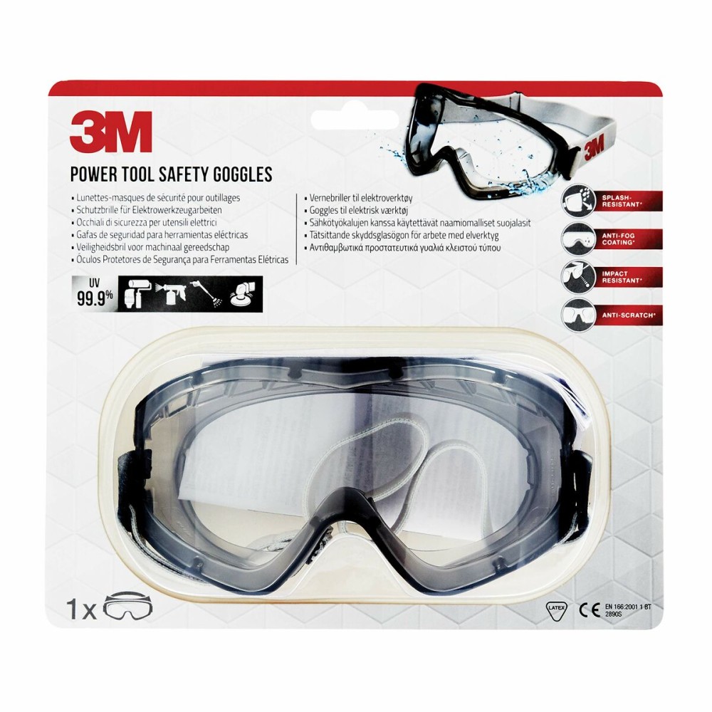 Schutzbrille 3M 2890 Weiß Metall Polycarbonat