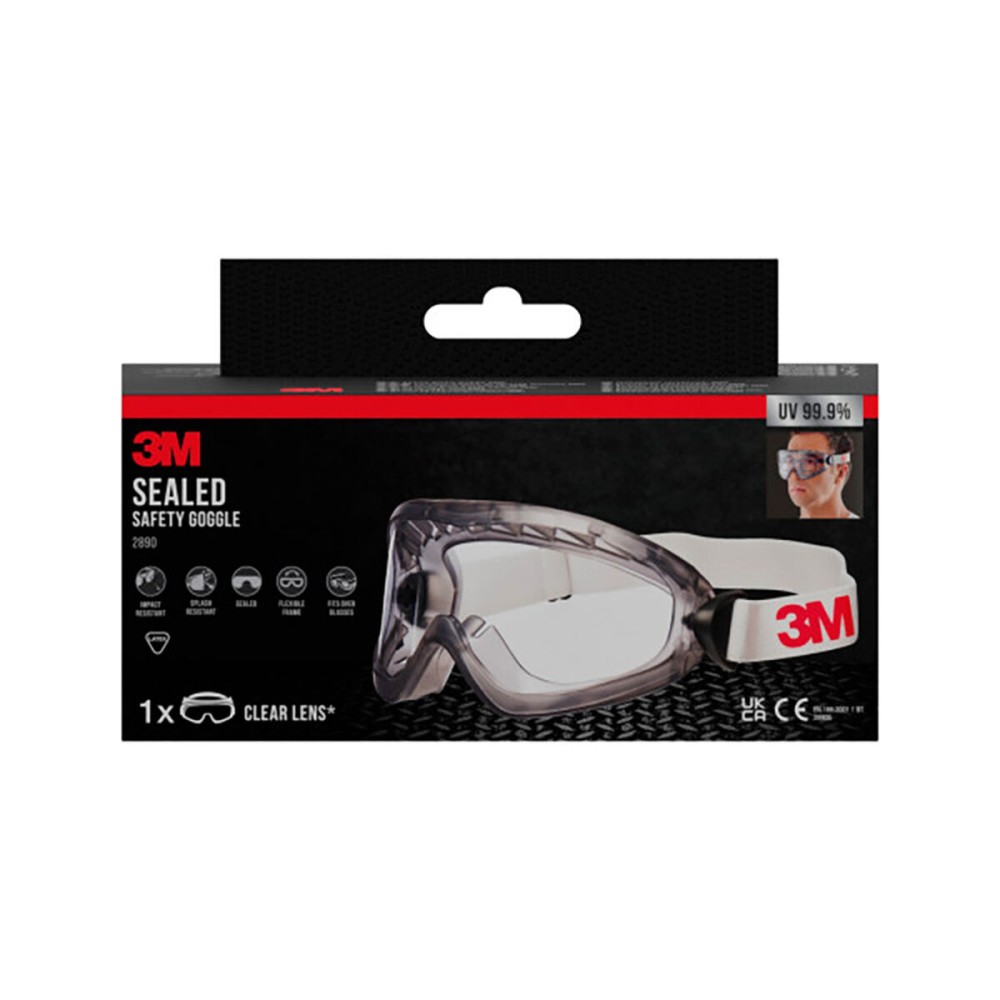 Schutzbrille 3M 2890 Weiß Metall Polycarbonat