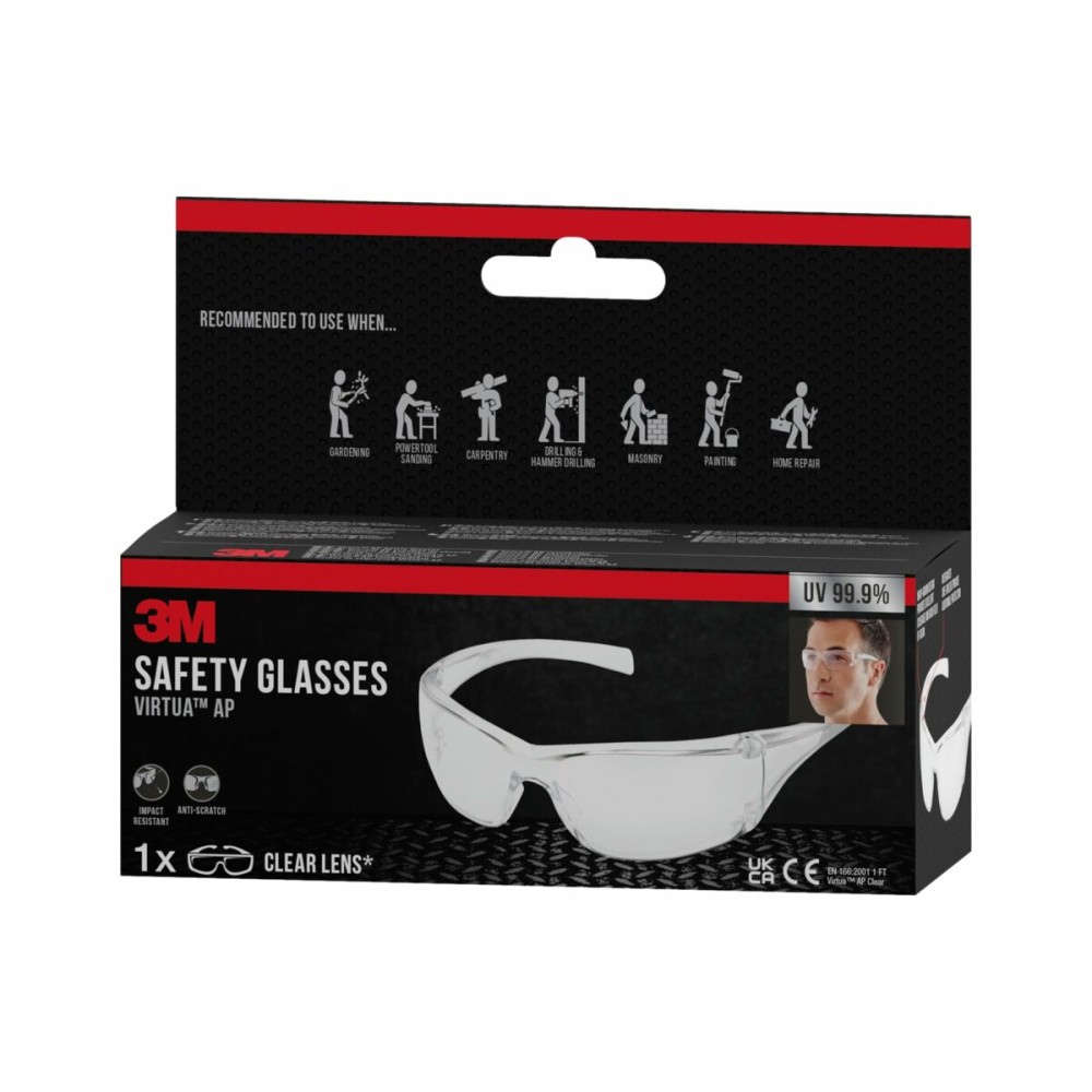 Protective Glasses 3M Colourless Plastic