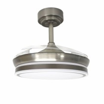 Ceiling Fan CristalRecord Transparent Metal Ø 92 cm