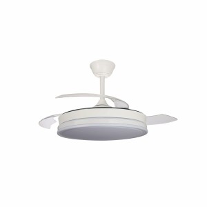 Ceiling Fan CristalRecord SUPERECO RETRAC 45W MD Transparent