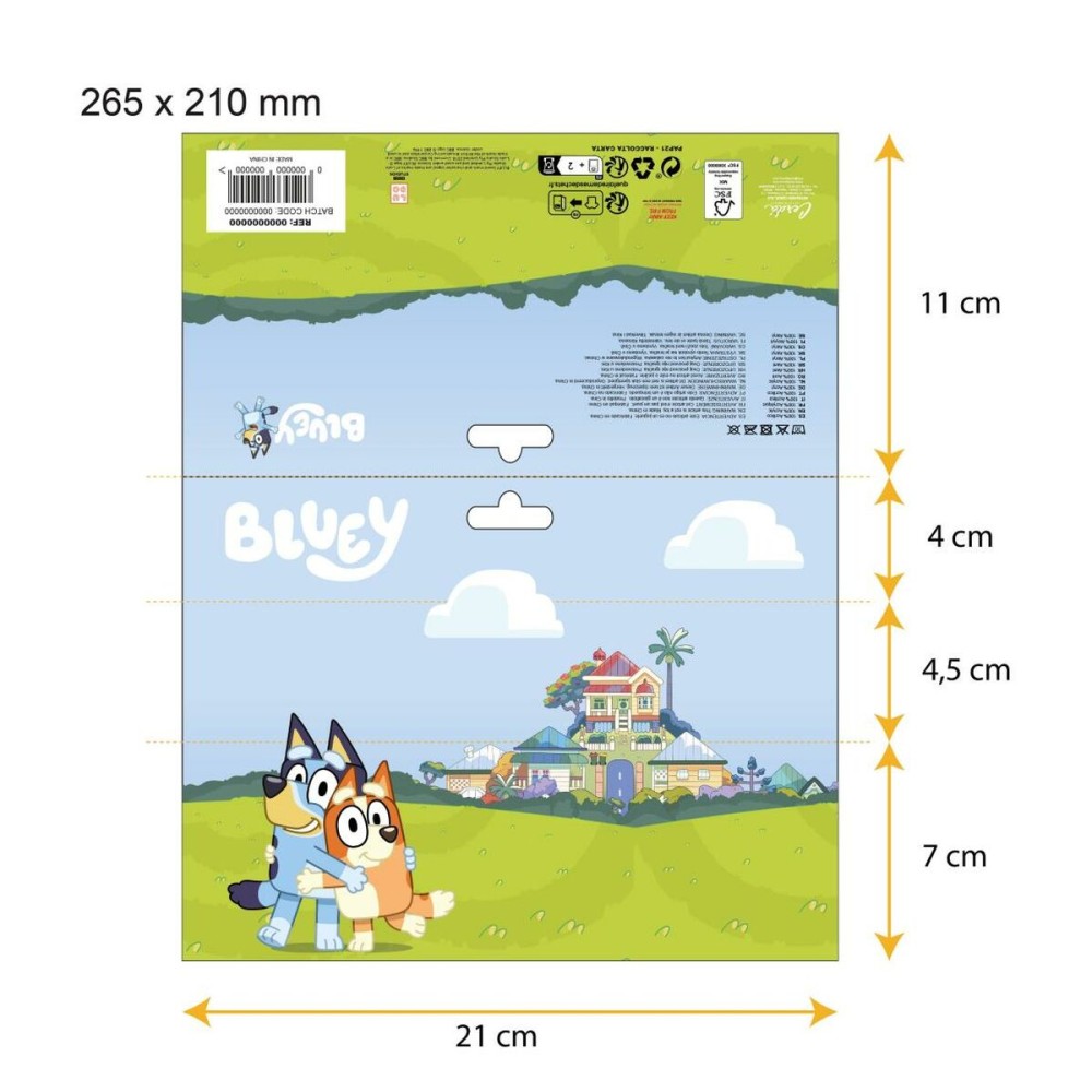 Mütze und Handschuhe Bluey Hellblau