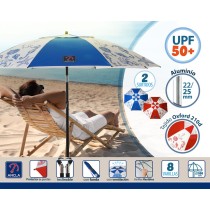 Beach parasol Ø 180 cm SPF50+ Navy