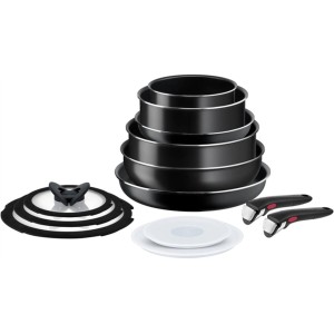 Pfannenset Tefal Ingenio Easy Cook Clean 13 Stücke Schwarz Aluminium
