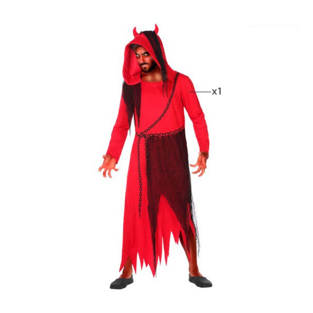 Costume for Adults Red Male Demon XXL