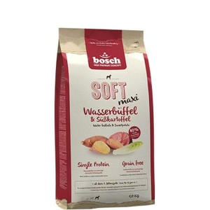Hundefutter BOSCH Soft Maxi Erwachsener Rind und Kalbfleisch Búfalo Süßkartoffel 12,5 Kg