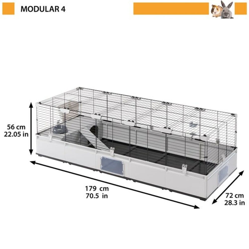 Cage Ferplast Metal Recycled plastic 179 x 56 x 72 cm