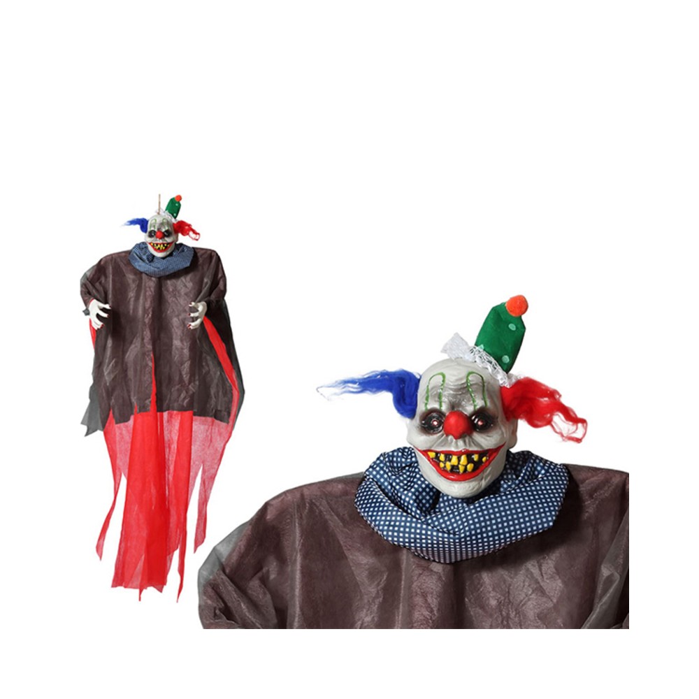 Hanging Clown Halloween (175 x 148 x 18 cm) Multicolour 175 x 148 x 18 cm