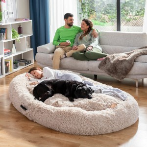 Hundebett für Menschen Human Dog Bed XXL InnovaGoods Beige