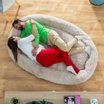Lit de Chien pour Humains Human Dog Bed XXL InnovaGoods Beige