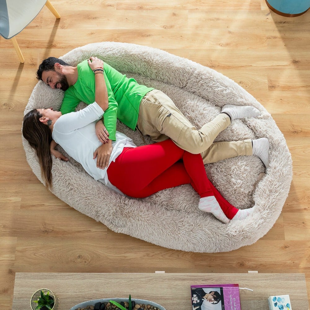 Hundebett für Menschen Human Dog Bed XXL InnovaGoods Beige
