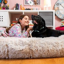 Lit de Chien pour Humains Human Dog Bed XXL InnovaGoods Beige