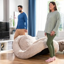Lit de Chien pour Humains Human Dog Bed XXL InnovaGoods Beige
