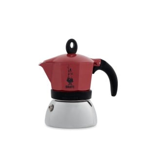 Italienische Kaffeemaschine Bialetti Moka Induction Schwarz Edelstahl Aluminium 200 ml 4 Kopper