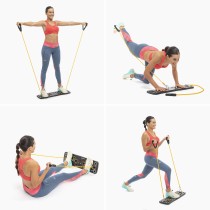 Push-Up Board with Resistance Bands and Exercise Guide Pulsher InnovaGoods