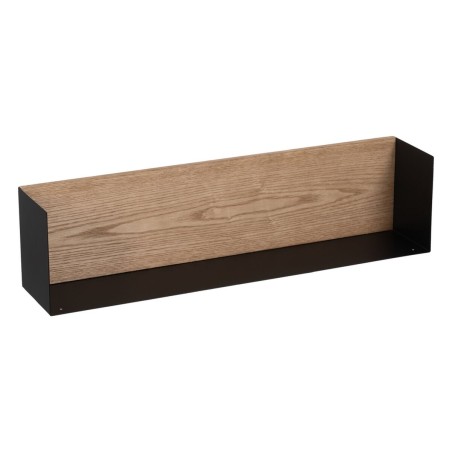 Regal Braun Schwarz Holz Eisen 60 x 12 x 15 cm