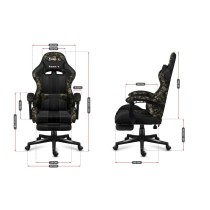Gaming-Stuhl Huzaro HZ-Force 4.7 Camo Schwarz