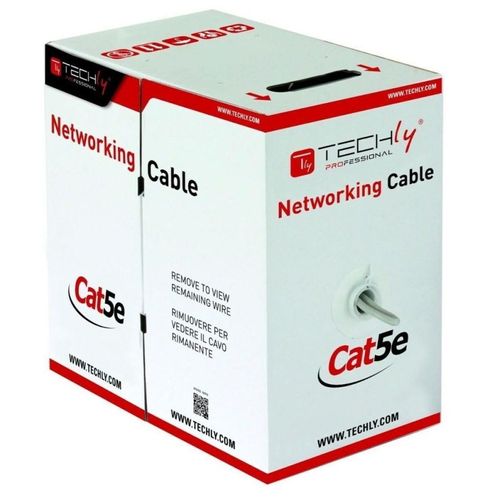 Câble Réseau Rigide UTP 5ème Catégorie Techly 025640 Gris 305 m