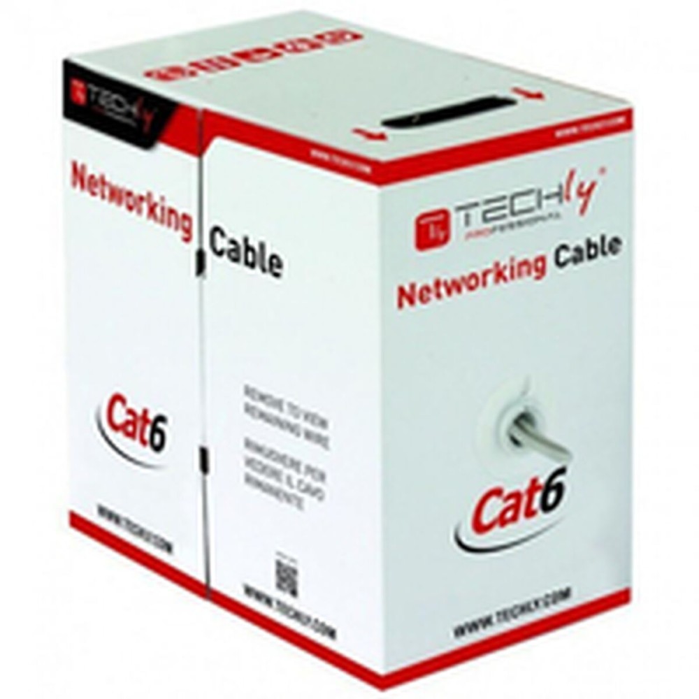 Câble Réseau Rigide UTP 6ème Catégorie Techly ITP6-CCA-305-BL Bleu 305 m