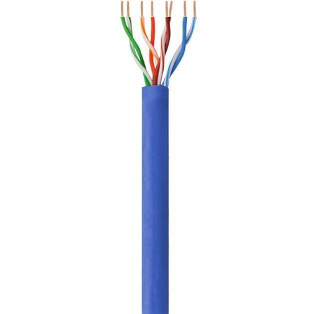 Câble Réseau Rigide UTP 6ème Catégorie Techly ITP6-CCA-305-BL Bleu 305 m