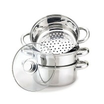 Dampfgarer mit Kasserolle Feel Maestro MR-2900-18 Stahl Glas Edelstahl 2 L