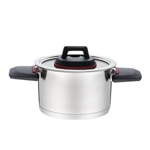 Kochtopf mit Deckel Feel Maestro MR-3530-20 Rot/Schwarz Stahl Edelstahl Kunststoff Ø 20 cm 3,2 L