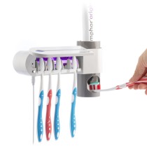 Stérilisateur Brosse à Dents UV avec Support et Distributeur de Dentifrice Smiluv InnovaGoods