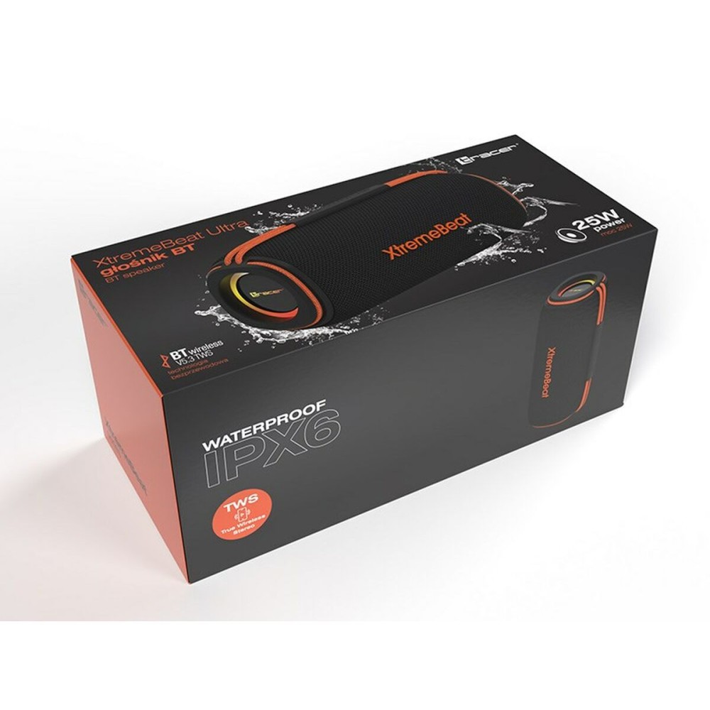 Portable Bluetooth Speakers Tracer XtremeBeat Ultra Black 25 W