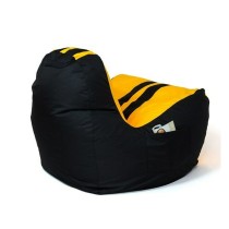 Puff GO GIFT Gelb Schwarz Oxford tejido antidesgarros 140 x 100 x 100 cm 140 x 100 cm