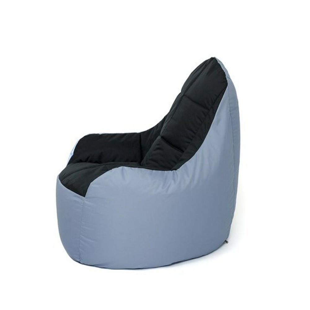 Pouffe GO GIFT Black Grey Oxford tejido antidesgarros