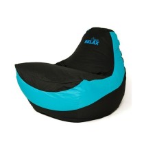 Puff GO GIFT Blau Schwarz Oxford tejido antidesgarros 140 x 100 x 100 cm 140 x 100 cm
