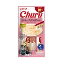 Snack für Katze Inaba Churu Senior Tuna with Salmon Recipe Fisch