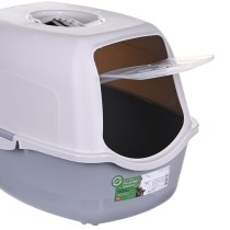 Cat Litter Box Diamentiq 4004508810DIA White Grey Plastic 40 x 38,7 x 55,5 cm