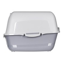 Bac à litière pour chats Diamentiq 4004508810DIA Blanc Gris Plastique 40 x 38,7 x 55,5 cm