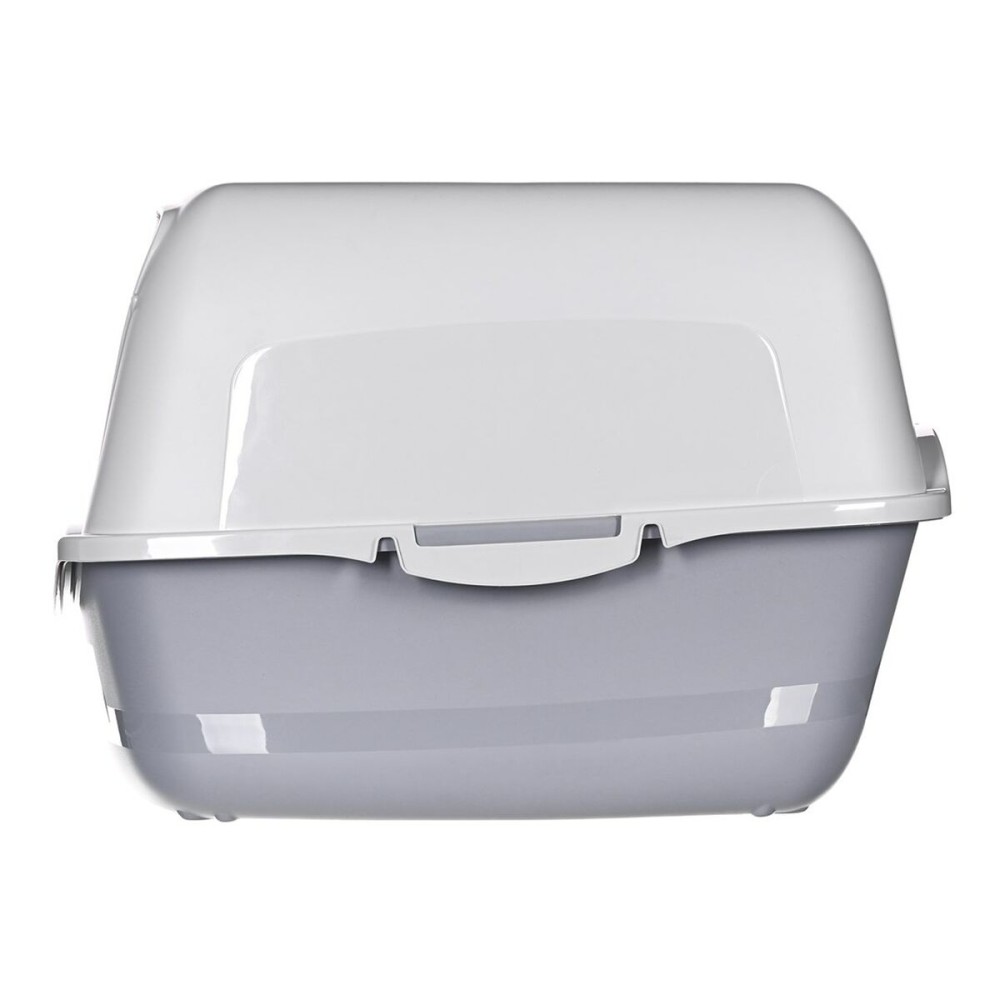 Bac à litière pour chats Diamentiq 4004508810DIA Blanc Gris Plastique 40 x 38,7 x 55,5 cm