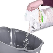 Bac à litière pour chats Diamentiq 4004508810DIA Blanc Gris Plastique 40 x 38,7 x 55,5 cm