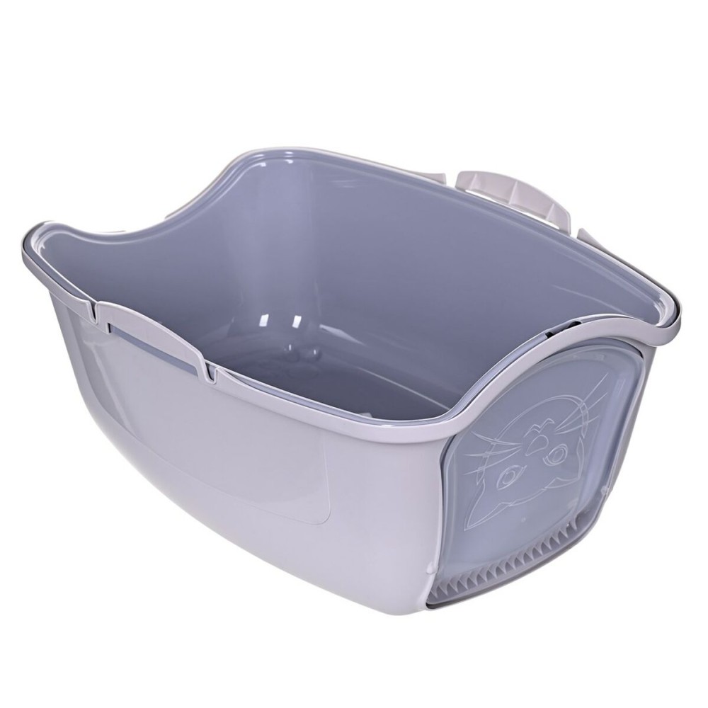 Bac à litière pour chats Diamentiq 4004508810DIA Blanc Gris Plastique 40 x 38,7 x 55,5 cm