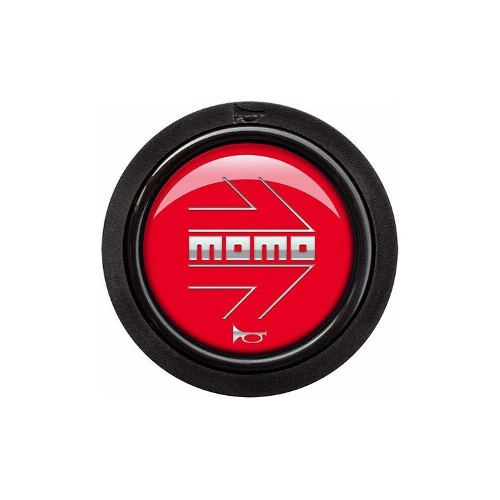 Bouton Momo SPHOARWREDCHF Volant Noir/Rouge