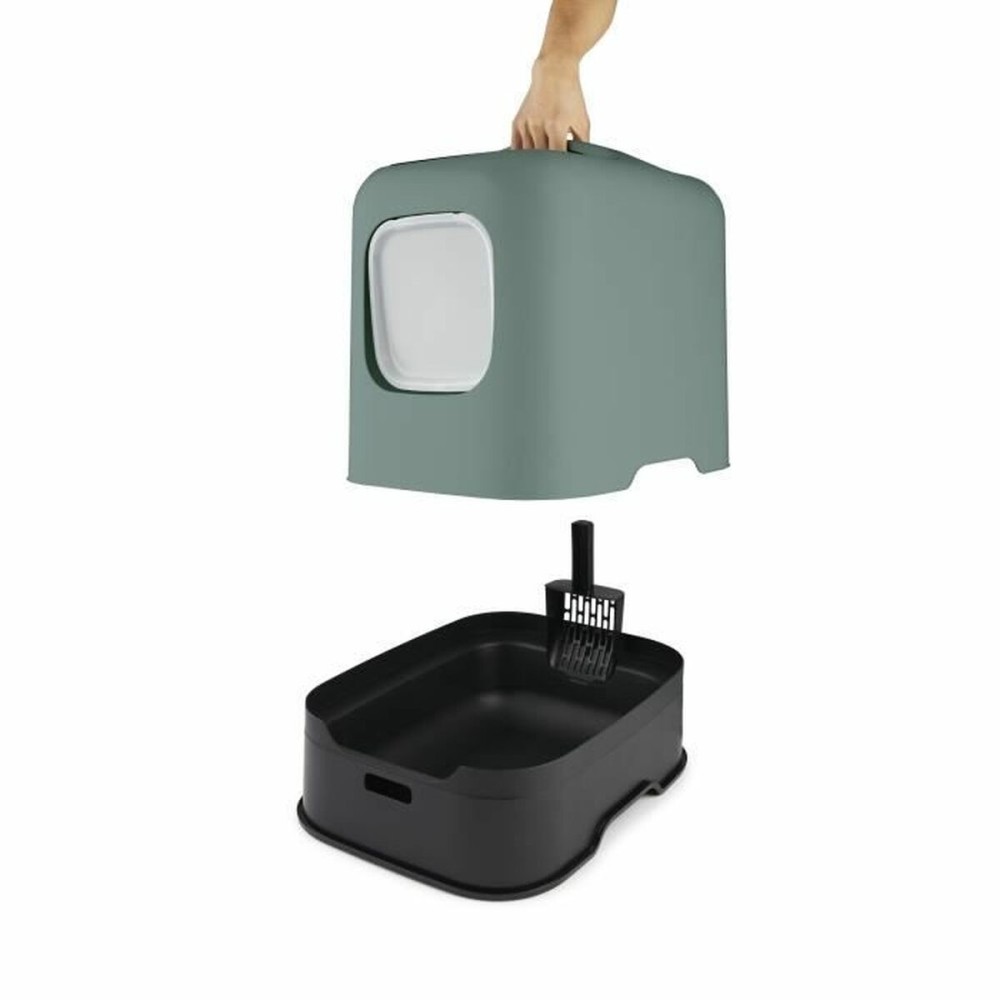 Cat Litter Box Rotho Biala Green Plastic