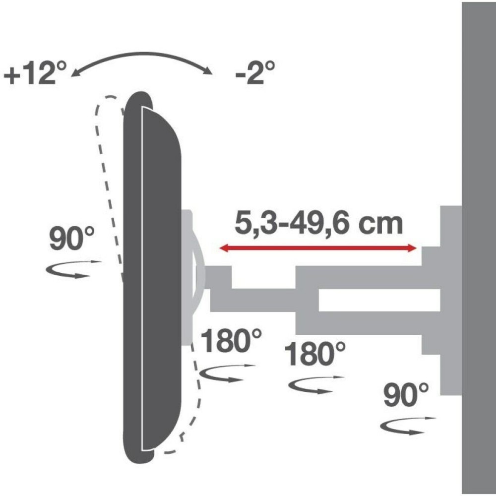 Wall Bracket Techly 308886 80" 50 kg