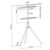 TV Stand Techly 105209 65" 32 kg