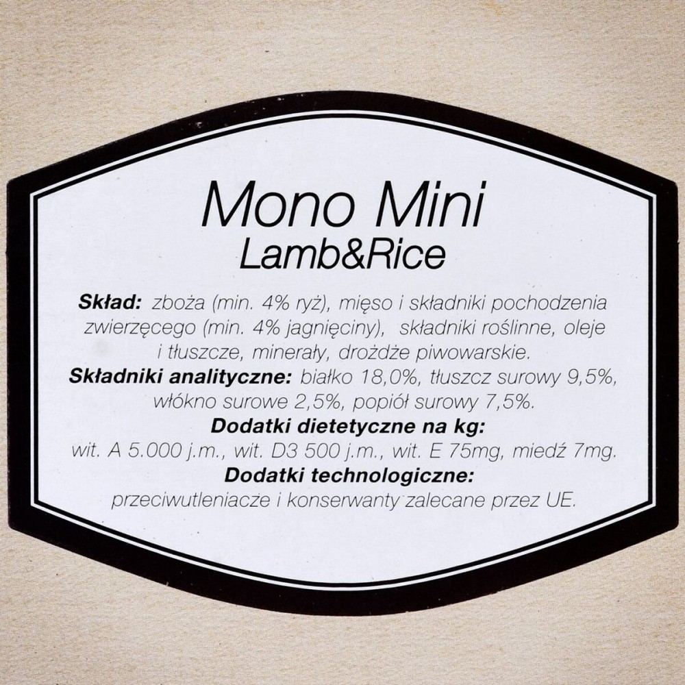 Futter BOSCH Mono Mini Lamb&Rice Lamm Reis 900 g 900 gr