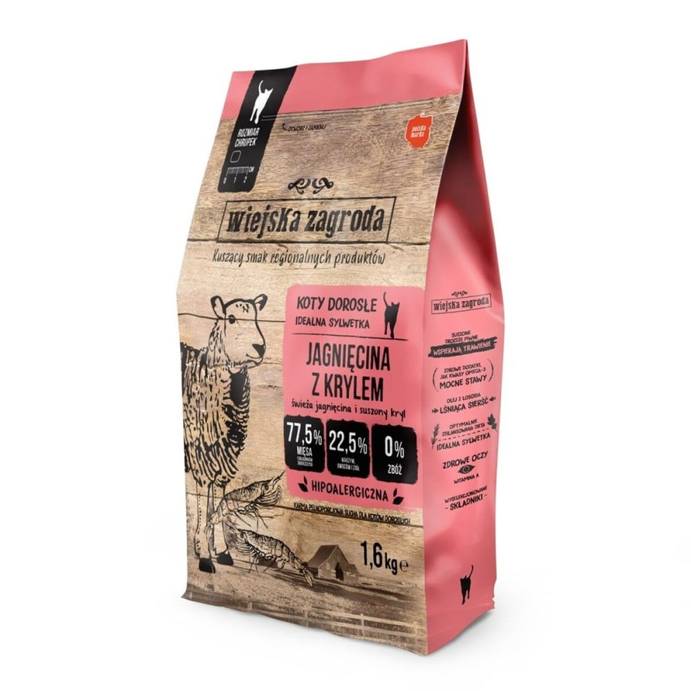 Futter WIEJSKA ZAGRODA Lamb with krill Lamm 400 g