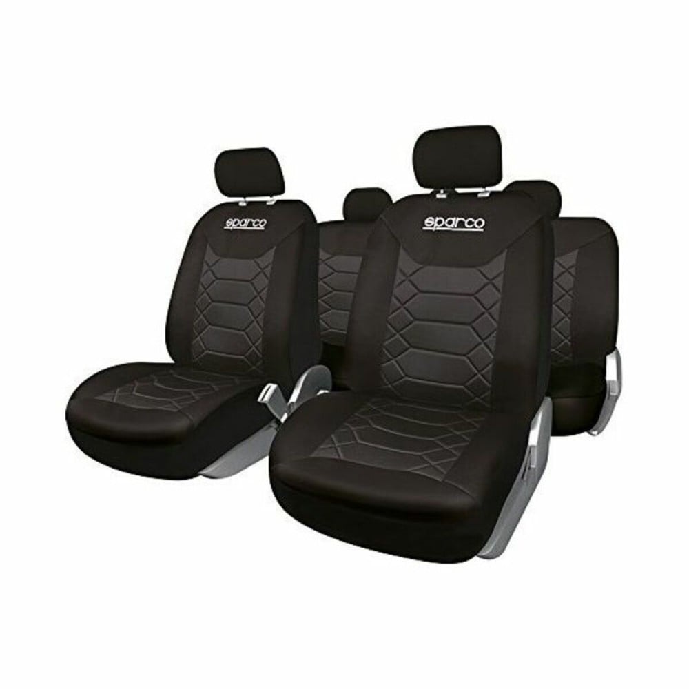 Car Seat Covers Sparco Black (11 pcs)