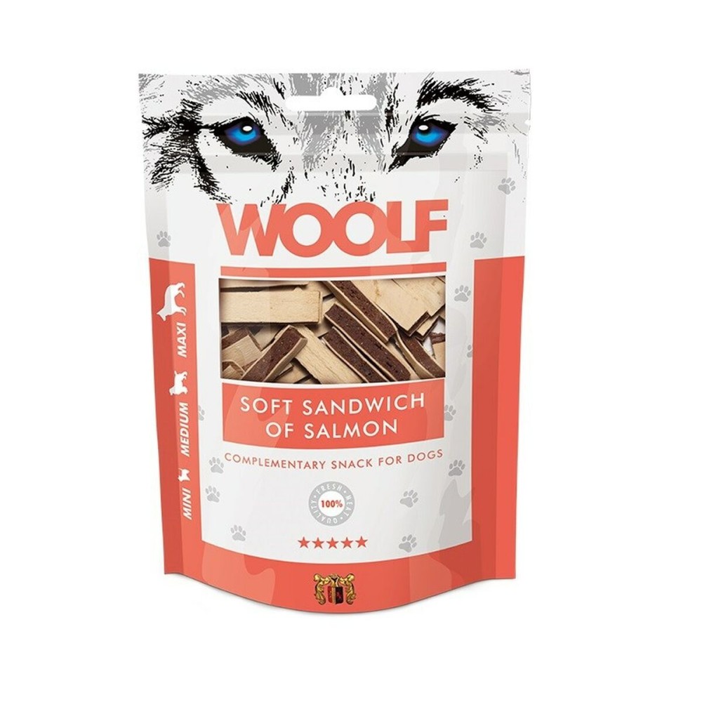 Hundesnack Woolf Soft Sandwich of Salmon Lachsfarben 100 g