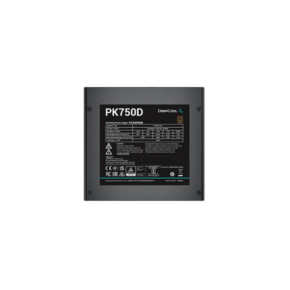 Power supply DEEPCOOL PK750D 750 W 80 Plus Bronze