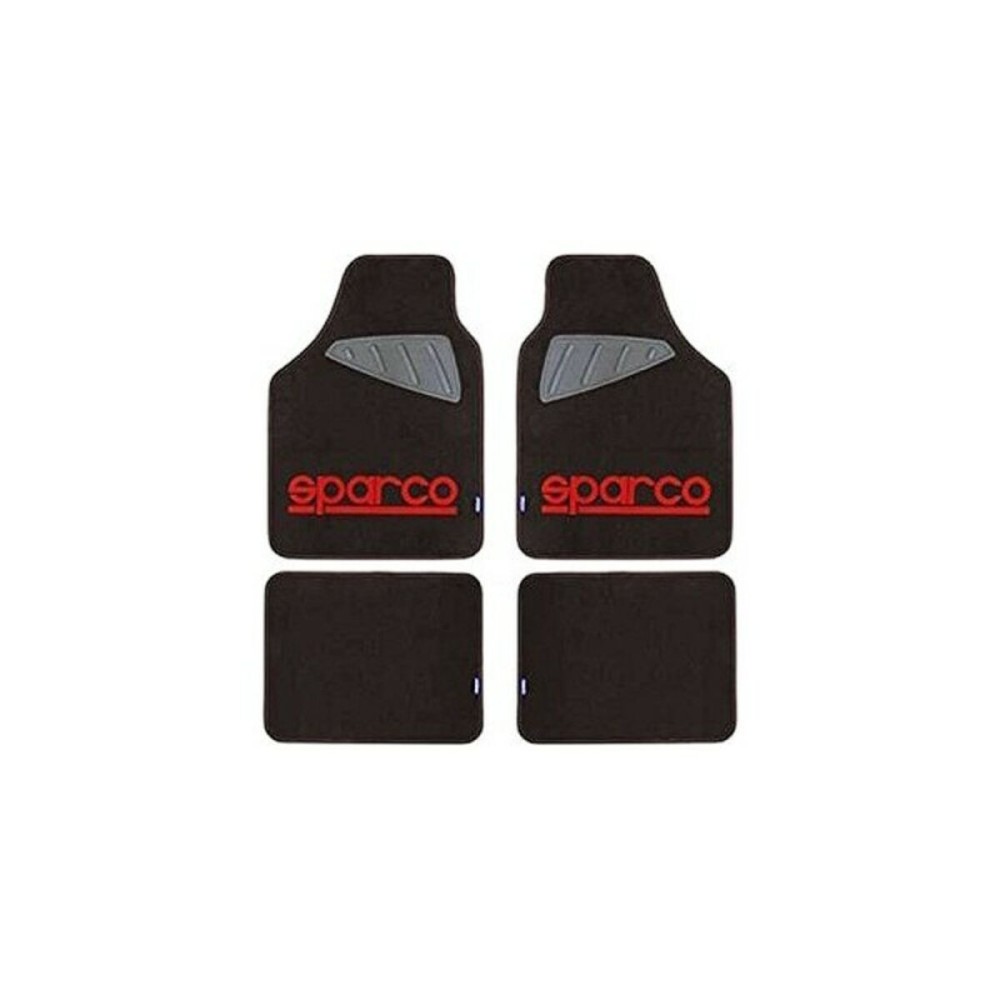 Auto-Fußmatten-Set Sparco SPC1903 Universal Schwarz/Rot (4 pcs)